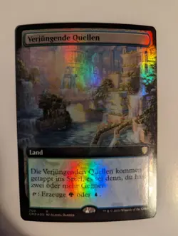1x Rejuvenating Springs Foil Extended Art GERMAN - Commander Legends CMR MTG x1 - Image 1