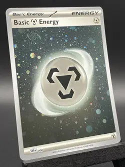 Pokemon 151 Metal Energy HD Holo Variant With Mew Tail Swirl - Image 2
