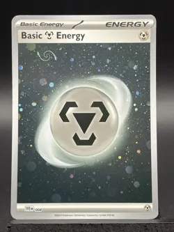 Pokemon 151 Metal Energy HD Holo Variant With Mew Tail Swirl - Image 3