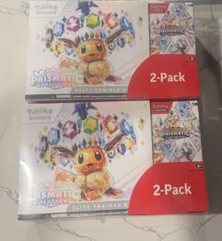 2x Pokemon Prismatic Evolutions Costco Elite Trainer Box + Booster Bundle 2-Pack - Image 2