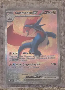 Salamence ex 187/159 SV09: Journey Together SIR Pokemon RARE CLEAN! - Image 1