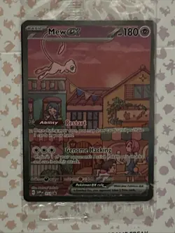 Mew ex SVP 053 Pokemon TCG 151 Black Star Promo Full Art + Snorlax Promo Sealed - Image 2
