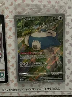 Mew ex SVP 053 Pokemon TCG 151 Black Star Promo Full Art + Snorlax Promo Sealed - Image 3
