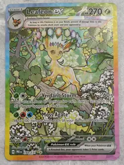 2025 Pokemon TCG Leafeon EX SV: Prismatic Evolutions 144/131 SIR Holo - Image 1