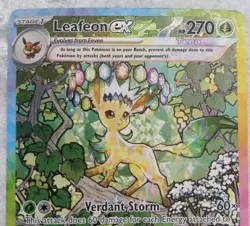 2025 Pokemon TCG Leafeon EX SV: Prismatic Evolutions 144/131 SIR Holo - Image 3