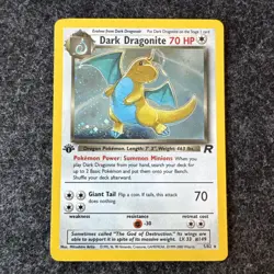 1st Edition Dark Dragonite 5/82 Holo Rare - Team Rocket - Pokemon - NM / MINT - Image 1