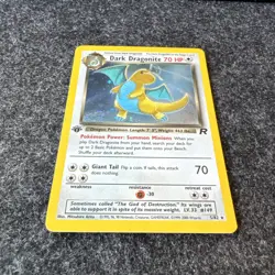 1st Edition Dark Dragonite 5/82 Holo Rare - Team Rocket - Pokemon - NM / MINT - Image 4