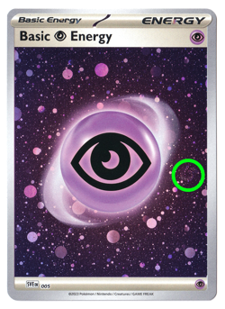 HD COSMOS HOLO 🌀 SWIRL Basic Psychic Energy 005 - Pokemon 151 (C) - Image 1