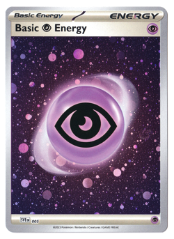 HD COSMOS HOLO 🌀 SWIRL Basic Psychic Energy 005 - Pokemon 151 (C) - Image 2