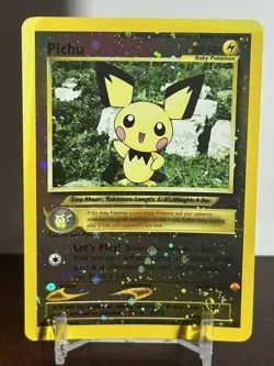 Pokemon Pichu TCG 35/53 Black Star Promo Reverse Holo SOME SUN FADE LP/nm - Image 1
