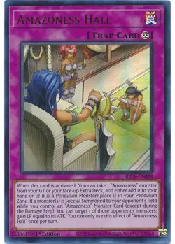 Yugioh - Amazoness Hall (Ultra Rare) (1st Edition) - BLCR-EN038 P - Image 1