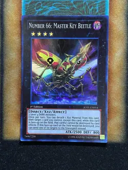 Yugioh Number 66: Master Key Beetle JOTL-EN054 Super Rare 1st Ed LP - Image 1