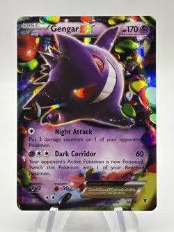 Pokemon TCG Gengar EX 34/119 Phantom Forces Ultra Rare Card - Image 1