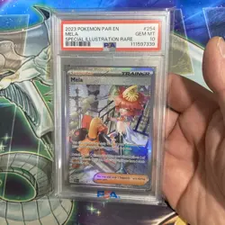 2023 Pokemon Mela Trainer Card Special Illustration Rare PSA 10 254/182 - Image 1