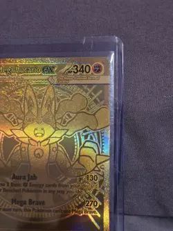 Mega Lucario EX 188/132 Hyper Rare Gold Mega Evolutions Pokemon Card - Image 4
