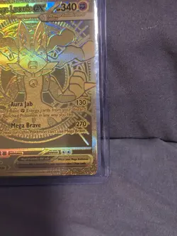 Mega Lucario EX 188/132 Hyper Rare Gold Mega Evolutions Pokemon Card - Image 5