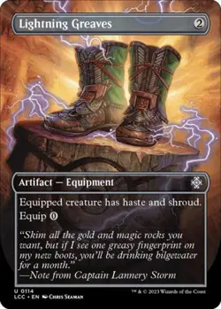 MTG English Lightning Greaves (Borderless) NM Foil - Image 1