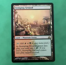 Magic the Gathering MTG Stomping Ground Guildpact 165/165 Rare Nr Mint - Image 1
