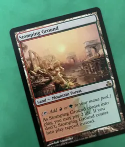 Magic the Gathering MTG Stomping Ground Guildpact 165/165 Rare Nr Mint - Image 3