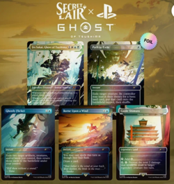 MTG Secret Lair Playstation Foil Ghost of Tsushima PRESALE - Image 1