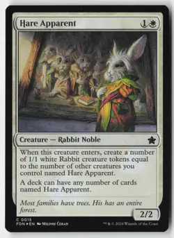 MTG - Hare Apparent FOIL C Foundations 15 LP-NM - Image 1