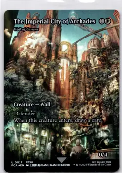 MTG The Imperial City of Archades - Wall of Omens (Showcase) Foil NM FIN Magic - Image 1