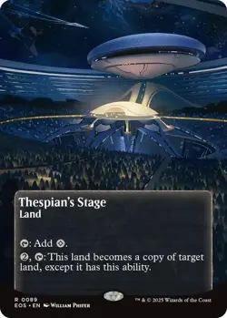 NM Borderless Foil Thespian's Stage, MTG, Edge of Eternities, Magic, 179 - Image 1