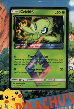 Pokemon TCG Celebi 19/214 Lost Thunder Prism Star NM/M - Image 1