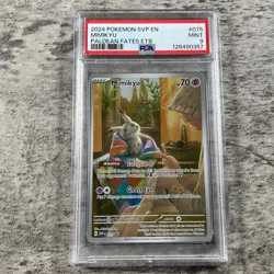 POKEMON SVP PALDEAN FATES ETB PROMO #075 MIMIKYU PSA 9 MINT - Image 1