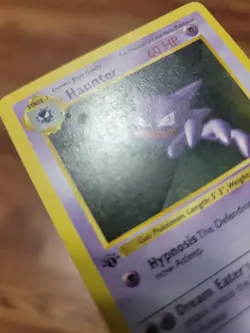 MP Pokemon Card - Haunter 1st Edition Base Set (Shadowless) 29/102 Uncommon - Image 3