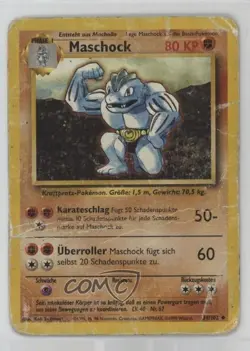Machoke German Pokemon Base Set #34 1999 - Image 1