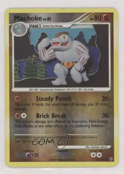 Machoke Reverse Foil Pokemon Diamond & Pearl Stormfront #41 2008 - Image 1
