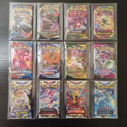 Complete Sword & Shield 17 Booster Packs Collection 1 Of Every Pokemon All Sets - Image 2