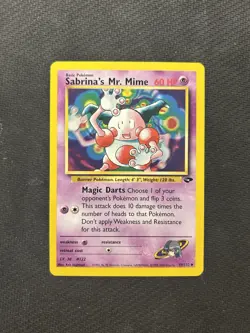 Pokemon TCG Sabrina's Mr. Mime 59/132! MP/HP Condition! See Description! - Image 1