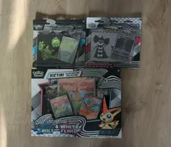 Pokemon TCG S & V Black Bolt and White Flare Illustration Box + Tech Sticker Set - Image 2