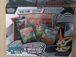 Pokemon TCG S & V Black Bolt and White Flare Illustration Box + Tech Sticker Set - Image 3