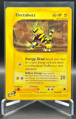 Pokemon TCG Expedition Base Set ELECTABUZZ Regular, Uncommon - 76/165 - Image 1