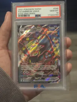 Pokemon TCG Umbreon VMAX Holo Ultra Rare Full Art Evolving Skies 095/203 PSA 10 - Image 1