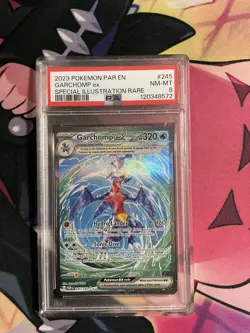 Pokemon TCG: Paradox Rift - SIR Garchomp EX 245/182 PSA MINT 8 - Image 1