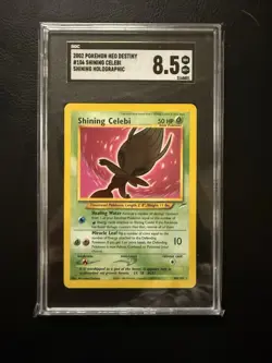 Pokemon TCG Secret Rare 2002 Neo Destiny Shining Celebi #106 - Image 1