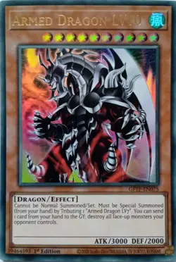 GFTP-EN075 ARMED DRAGON LV10 ULTRA RARE 1ST EDITION YuGiOh CARD - Image 1