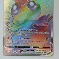 Victini Vmax 165/163 Battle Styles NM Full Art Secret Rainbow Rare Pokemon Card - Image 3