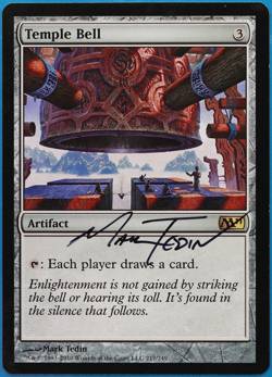 Temple Bell Magic 2011 / M11 NM Artifact Rare SIGNED CARD (505028) ABUGames - Image 1