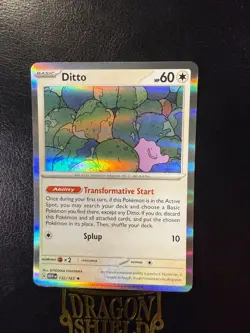 Ditto Holo NM 132/165 Scarlet & Violet 151 Pokemon Card Near Mint - Image 1