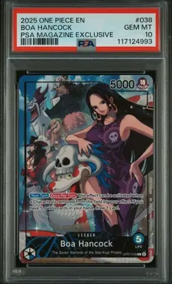 Boa Hancock (2025 PSA Magazine Promo) OP07-038 One Piece Promotion Card PSA 10 - Image 1