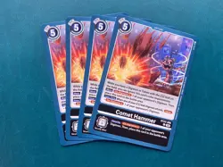 Comet Hammer BT23-096 Playset Hackers' Slumber Digimon Card Game x4 - Image 1