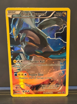 Pokemon Black Kyurem XY80 Full Art Black Star Holo Promo Card-NM - Image 1