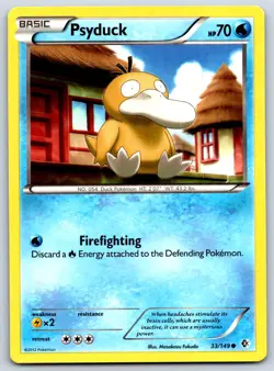 Psyduck - BW Boundaries Crossed 33/149 Masakazu Fukuda Pokemon 151 Card LP - Image 1