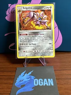 Solgaleo Rare Holo Card SM Cosmic Eclipse 142/236 Pokemon TCG Near Mint - Image 1