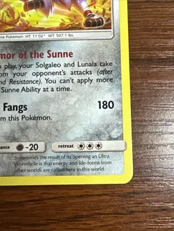 Solgaleo Rare Holo Card SM Cosmic Eclipse 142/236 Pokemon TCG Near Mint - Image 5